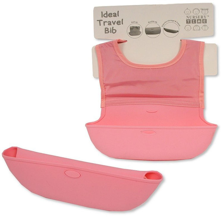 Picture of BW104819P-0494, Baby Travel Feeder Bib “Pink & BLUE